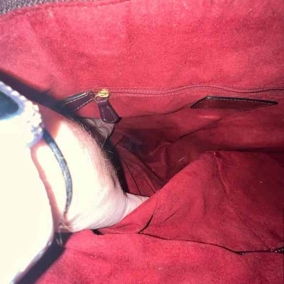 COACH Burgundy Patent Leather Tote - Picture 5 of 5